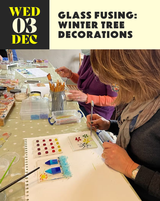 Glass Fusing: Winter Tree Decorations with Melissa K