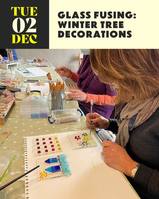 Glass Fusing: Winter Tree Decorations with Melissa K